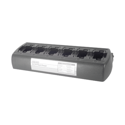 Multicargador rápido de escritorio de 6 radios para baterías KNB45L, KNB63L/65L