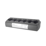 Multicargador rápido de escritorio de 6 cavidades para radios MotorolaXTS1500 / XTS2500 / MT1500 / PR1500. Para uso con baterías Ni-Cd, Ni-MH, Li-Ion, Li-Po.