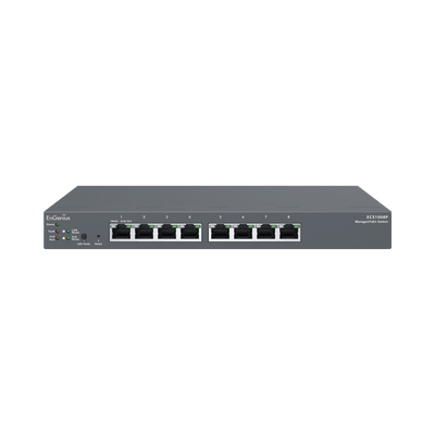 Switch PoE de Escritorio Administrado en la Nube, 8 Puertos 802.3 af Capa 2 de 55 W
