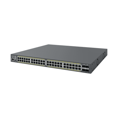 Switch Poe de 48 Puertos Gigabit y 4 Puertos SFP, Administrable en la Nube, Hasta 740 W, Capa 2, Soporta PoE+ 802.3 at/af