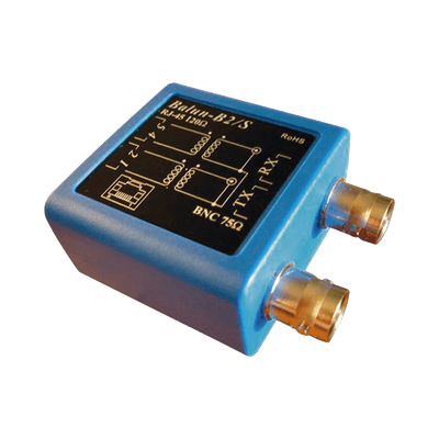 Balun E1 -Adaptador BNC hembra 75 ohms a jack RJ45 120 ohms
