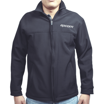 Elegante Chamarra para Caballero Color Negro Fabricada en Poliéster Dry Fit Impermeable