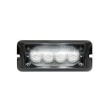 Luz auxiliar brillante con 4 LEDs, color claro, mica transparente