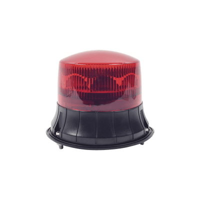 Burbuja LED giratoria color rojo, 9 LEDs, montaje permanente