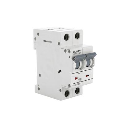 Protección Térmica/ Interruptor 2P, 32A, Corriente Alterna 400 V CA para Aplicación Fotovoltaica Montaje Riel DIN
