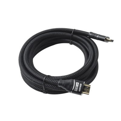 Cable HDMI Ultra-Resistente Redondo de 3m ( 9.8 ft ) Optimizado para Resolución 4K ULTRA HD