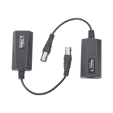 Kit EXTENSOR IP por cable CABLE COAXIAL para distancias de HASTA 200 m / REUTILIZA EL CABLEADO EXISTENTE PARA CONECTAR CÁMARAS IP / No Requiere Energía / Transmisión en Tiempo Real / Protección Contra Sobretensiones Incorporada