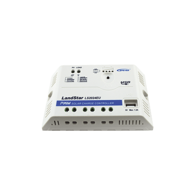 Controlador Solar PWM 12/24 V 20 A, Salida USB