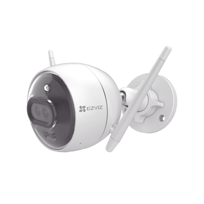 Bala IP 2 Megapíxel / Wi-Fi / Doble Lente / COLORES EN OSCURIDAD / Deteccion de Personas o Vehículos / Cruce de Línea / Intrusión a un área / Audio de dos vías / Luz Estroboscópica / Sirena / MicroSD