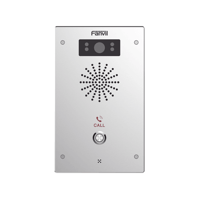 Video Intercomunicador IP, 2 líneas SIP, 2 relevadores con botón para llamada, Onvif, anti-vandálico, PoE, IP65 e IK10, PoE