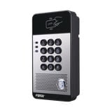 Audio Portero IP con 2 líneas SIP, relevador integrado, teclado numérico y lectora de tarjetas RFID para control de acceso, PoE