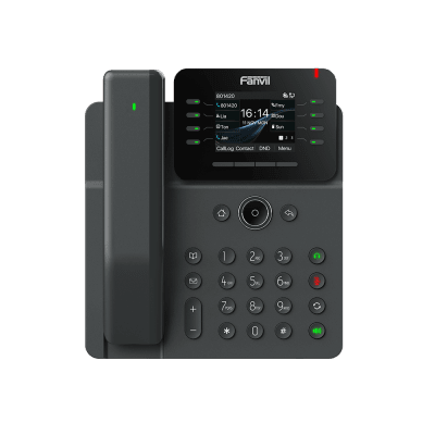 Telefono IP Handset Inalámbrico, 12 Líneas SIP, Conferencia 6 Vias, Puertos Gigabit, PoE, Pantalla 2.8