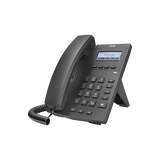 Teléfono IP empresarial para 2 lineas SIP con pantalla LCD 128 x 48 Px y conferencia de 3 vías, PoE
