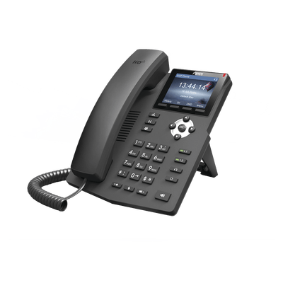 Teléfono IP empresarial para 2 lineas SIP con pantalla LCD de 2.4 Pulgadas a color y conferencia de 3 vías