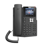 Teléfono IP empresarial para 2 lineas SIP con pantalla LCD de 2.4 Pulgadas a color y conferencia de 3 vías, PoE
