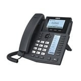 Teléfono IP Empresarial Para 6 Líneas SIP con Voz HD con 2 Pantallas LCD, 8 teclas BLF y Conferencia de 3 vías con Soporte Para PoE