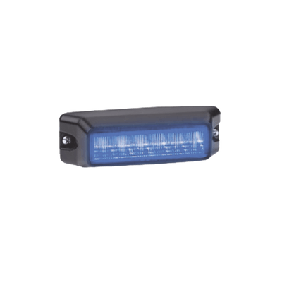Luz auxiliar de 6 LED, Flasher Integrado, Color Azul, Mica Transparente