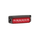 Luz auxiliar de 6 LED, Flasher Integrado, Color Rojo, Mica Transparente