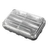 Luz de advertencia Quadraflare LED con flasher integrado y mica transparente, color azul
