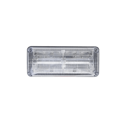 Luces perimetrales de emergencia QuadraFlare® lente color claro, LED color rojo