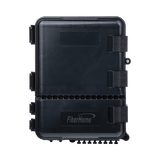Caja de Distribución de Fibra Óptica para 24 Empalmes, con 8 acopladores SC/APC simplex, Exterior IP55, Color Negro