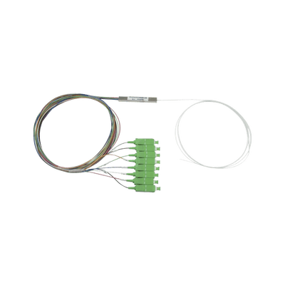 Splitter (Divisor Óptico) tipo PLC, de 1x8, conectores SC/APC de salida