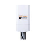 Hotspot inalámbrico 2.4 GHz para exterior, antenas sectorial 8 dBi, Throughput 75 Mbps, ideal para la venta de códigos de acceso a Internet