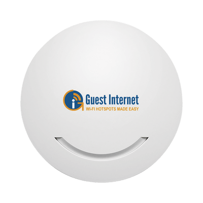 Hotspot con WiFi 2.4 GHz integrado para interior, instalción en techo, ideal para la venta de códigos de acceso a Internet, MIMO 2x2, 1 puerto WAN - 1 puertos LAN