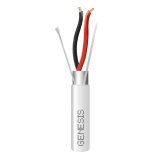 Carrete de 305 Metros de Cable / 2 x 14 AWG / BLINDADO / PLENUM / Color Blanco / Para Aplicaciones de Audio, Seguridad y Control