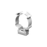 Soporte de collar (Abrazadera), PVC Auto-extinguible, cerrado para tubería de 40 mm