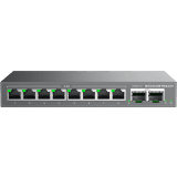 Switch L2 Lite Administrable de 10 Puertos / 8 Puertos Ethernet 2.5 Gigabits / 2 Puertos SFP+ 10 Gigabits / VLAN / QoS / Montaje en Escritorio o Pared / Compatible con GDMS