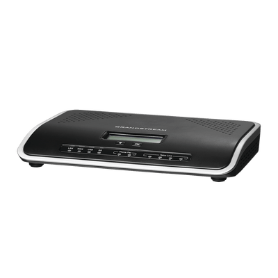 Conmutador IP-PBX de 4 puertos FXO + 2 FXS, 45 llamadas concurrentes, 500 usuarios y doble puerto Gigabit