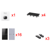 Kit Solar Interconexion / 10kW 220Vca / Inversor GROWATT / Montaje Incluido