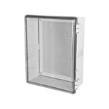 Gabinetes NEMA, cuerpo gris, cubierta transparente (250 x 350 x 150 mm), para interior y exterior