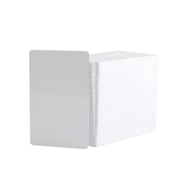 Paquete de 500 tarjetas de PVC UltraCard 30 mil CR80/ Diseñadas para impresión/ Sin Tecnología