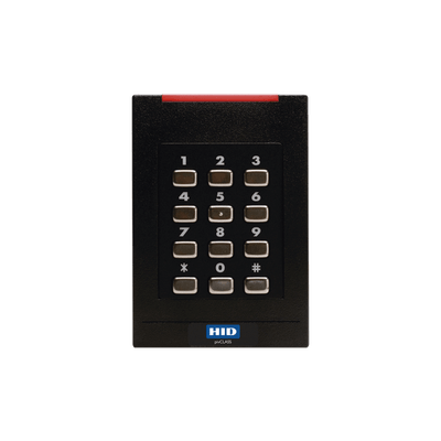 Lector con Teclado 921 PROX HID, EM /iClass SEOS (no clonable) /iClass SE/ iClass SR/ iClass /Mifare Classic, DesFire, Bluetooth/ Garantía de por Vida