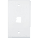 Placa de Pared (Face Plate) / 1 Puerto / Color Blanco / Caja con 20 Piezas / ABS