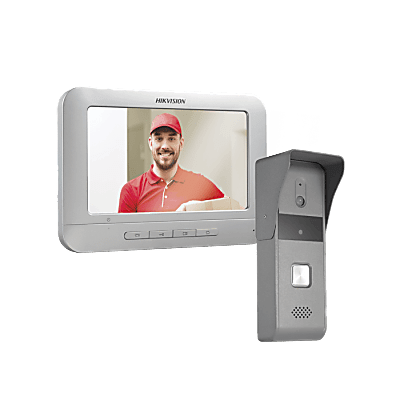 Kit de Videoportero Analógico con Pantalla LCD a Color de 7" / Frente de Calle para Exterior IP65 / Salida de Relevador