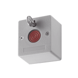 Botón de Pánico Cableado / Compatible con Cualquier Panel de Alarma / LLave de Seguridad / NA/NC / Material Retardante al Fuego (ABS)