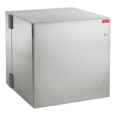 Gabinete Industrial ProTek de Puerta Sólida, Protección NEMA Tipo 4/4X/12, Abatible, Fabricado en Acero Inoxidable SS304, 12 UR, Color Gris Claro