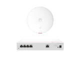 Kit DEMO de Router Multi-Servicio / 1 puerto 10/100/1000 Mbps(WAN) / 4 puertos 10/100/1000 Mbps(LAN) PoE / 50W + Punto de Acceso Wi-Fi 6 / 1.775 Gbps / MU-MIMO 2x2 (2.4GH y 5GHz) / Smart Antenna más cobertura / Instalación en techo y pared