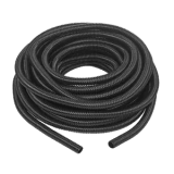 Manguera hermética flexible tipo PolyTuff no metálica, negra de 3/4", 100 pies. Uso comercial/industrial.