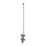 Antena base UHF 470-490 MHz, Fibra de Vidrio, 9 dB de Ganancia, Serie HD para Climas Difíciles