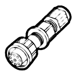 Conector Accesorio / 8 Pines / Para IC-M605