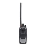 Radio digital NXDN sin pantalla en la banda de UHF, rango de frecuencia 380-470MHz, sumergible IP68, con encriptación DES, GPS, bluethooth, grabador de voz, 32 canales. no incluye cargador ni antena.