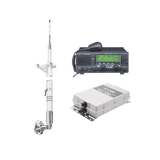 Kit de radio IC-M700pro con sintonizador de antena AT-130 y antena HF Shakespeare 390