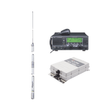 Kit de radio IC-M700pro con sintonizador de antena AT-130 y antena HF Shakespeare 393