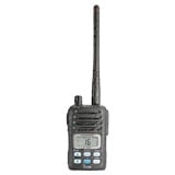 Radio Portátil Marino, 5W, rango de frecuencia Tx:156.025-157.425MHz, Rx:156.050-163.275MHz, sumergible IPX7, canales CAN,USA,INT incluye BP-227 bat (Li-Ion, 1700 mAh), cargador, antena y clip.