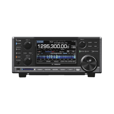 Receptor en ancho de banda de 10kHz a 3GHz, para protocolos digitales y analógicos: NXDN, D-STAR, P25 (fase 1), DPMR, USB, LSB, CW, FSK, AM, FM, WFM.