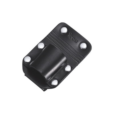 Soporte de piel para radios portátiles con clip.